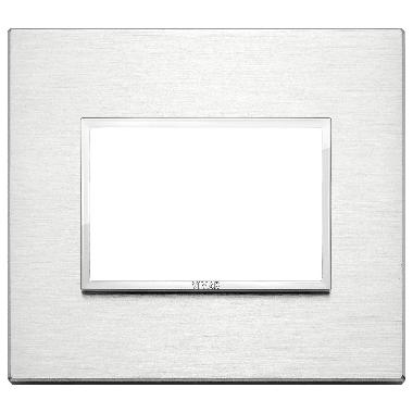 EIKON EVO-PLACCA 3M ALLUMINIO BRILLANTE - VIMAR 21653.01 - VIMAR 21653.01 product photo Photo 01 3XL