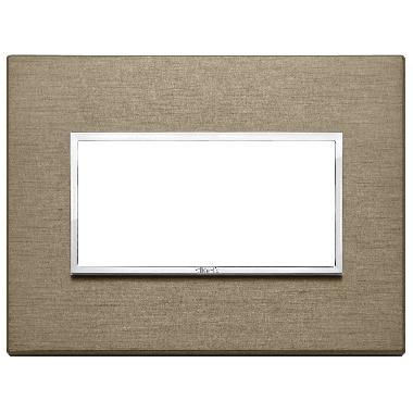 EIKON EVO-PLACCA 4M ALLUMINIO BRONZO SCURO - VIMAR 21654.05 - VIMAR 21654.05 product photo Photo 01 3XL