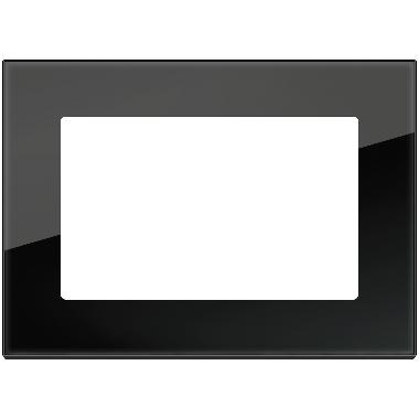 EIKON EVO-PLACCA 10IN CRISTALLO NERO DIAMANTE - VIMAR 21665.76 - VIMAR 21665.76 product photo Photo 01 3XL