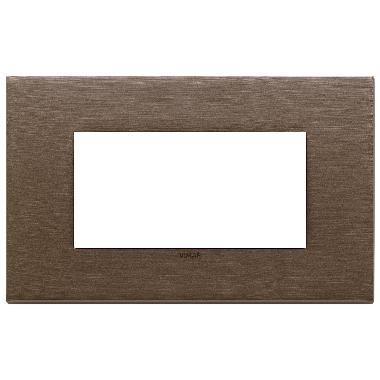 PLACCA 4M BRONZO SCURO SPAZZOLATO - VIMAR 22654.12 - VIMAR 22654.12 product photo Photo 01 3XL