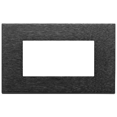 PLACCA 4M NERO SPAZZOLATO - VIMAR 22654.13 - VIMAR 22654.13 product photo Photo 01 3XL