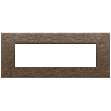 PLACCA 7M BRONZO SCURO SPAZZOLATO - VIMAR 22657.12 - VIMAR 22657.12 product photo Photo 01 3XL