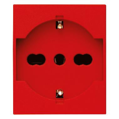 PRESA 2P+T 16A UNIVERSALE ROSSO - VIMAR 30210.R - VIMAR 30210.R product photo Photo 01 3XL