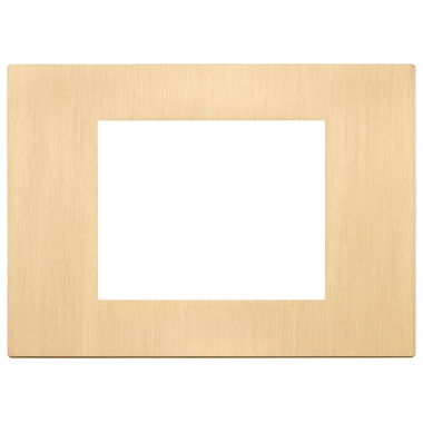 PLACCA 3 MODULI ORO SPAZZOLATO - VIMAR 30653.70 product photo Photo 01 3XL