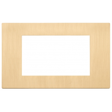 PLACCA 4 MODULI ORO SPAZZOLATO - VIMAR 30654.70 product photo Photo 01 3XL