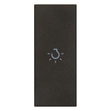 TASTO 1M ASSIALE SIMBOLO LUCE NERO - VIMAR 31000A.LG - VIMAR 31000A.LG product photo Photo 01 3XL