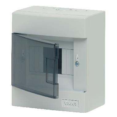 CENTRALINO PARETE 5M IP40 PORT.TRASP.GRIGIO - VIMAR V50405 product photo Photo 01 3XL