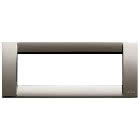 IDEA-PLACCA 6P.METAL CROMO NERO - VIMAR 16736.31 - VIMAR 16736.31 product photo