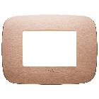 PLACCA ROUND 3M RAME SPAZZOLATO - VIMAR 19683.11 - VIMAR 19683.11 product photo