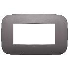ARKE'-PLACCA ROUND 4M METAL.NICHEL DARK - VIMAR 19684.29 - VIMAR 19684.29 product photo