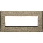 EIKON EVO-PLACCA 7M ALLUMINIO BRONZO SCURO - VIMAR 21657.05 - VIMAR 21657.05 product photo