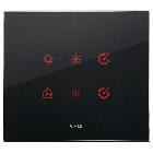 EIKON TACTIL-PLACCA 3M CRISTALLO NERO DIAMANTE - VIMAR 21663.76 - VIMAR 21663.76 - VIMAR 21663.76 product photo