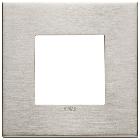 PLACCA 2M NICHEL SPAZZOLATO - VIMAR 22642.11 - VIMAR 22642.11 product photo