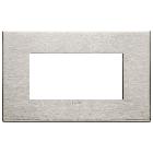EIKON PLACCA 4M NICHEL SPAZZOLATO - VIMAR 22654.11 - VIMAR 22654.11 - VIMAR 22654.11 product photo