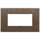 PLACCA 4M BRONZO SCURO SPAZZOLATO - VIMAR 22654.12 - VIMAR 22654.12 product photo