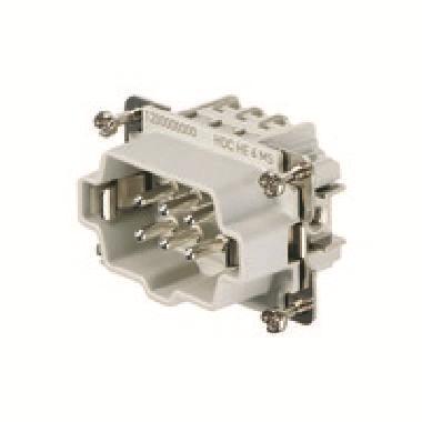HDC HE 6 MS INS.HDC PIN 500V 24A 6P CONN.VITE - WEIDMULLER 1200000000 - WEIDMULLER 1200000000 product photo Photo 01 3XL