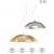 SOSPENSIONE CON PORTALAMPADA 1 X E27,DIAMETRO 40CM,VETRO CENTRIFUGATO, DECORATO FOGLIA ORO product photo Photo 02 2XS