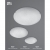 PLAFONIERA LED 18W 4000K LUCE NATURALE DIAMETRO 40CMVETRO IN LASTRA GRANIGLIATOCURVATO E SERIGRAFATO NIDO D'APE product photo Photo 02 2XS