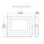 FARO ESTERNO LED NUOVO ULTRA SLIM  50W LUCE NATURALE NERO TIPO 5959 product photo Photo 01 2XS