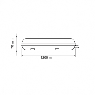 PLAFONIERA STAGNA LED IP65 1200MM 36W LUCE NATURALE TIPO 6200 product photo Photo 02 3XL
