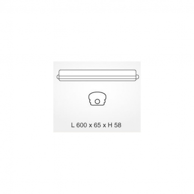 PLAFONIERA STAGNA LED IP65 600MM 18W LUCE NATURALE TIPO 6283 product photo Photo 02 3XL